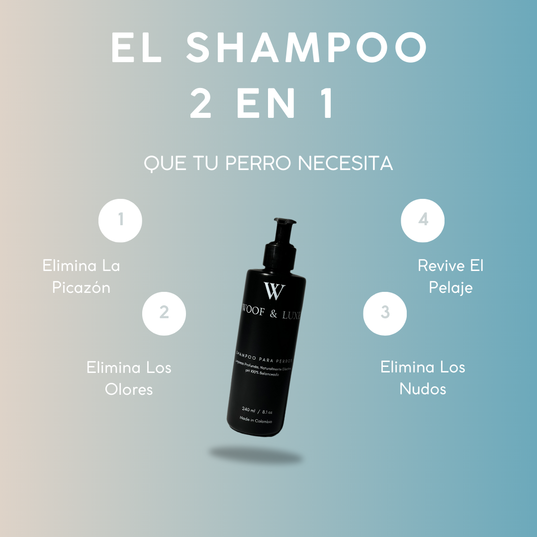 KIT CONSENTIDOS: SHAMPOO + 2 COMEDEROS